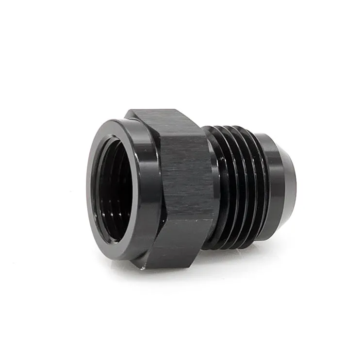 -8AN Female AN to -12AN Male AN Flare Expanding Adapter, Black Hard Anodized