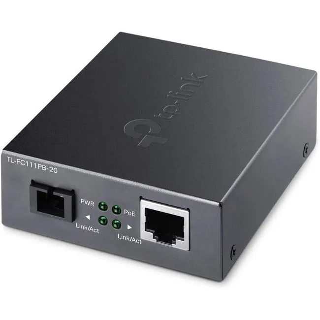 10/100Mbps Wdm Media Converter With 1-Port Poe