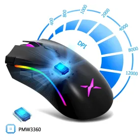 12000 DPI 7 Programmable Buttons RGB Gaming Mouse