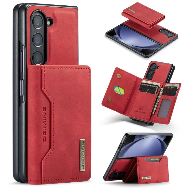 2in1 Vintage Leather Magnetic Wallet Case for Samsung Galaxy Z Fold5 4