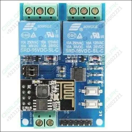 5v Esp8266 Dual-channel Wifi Relay Smart Home Mobile App Remote Control Switch In Pakistan