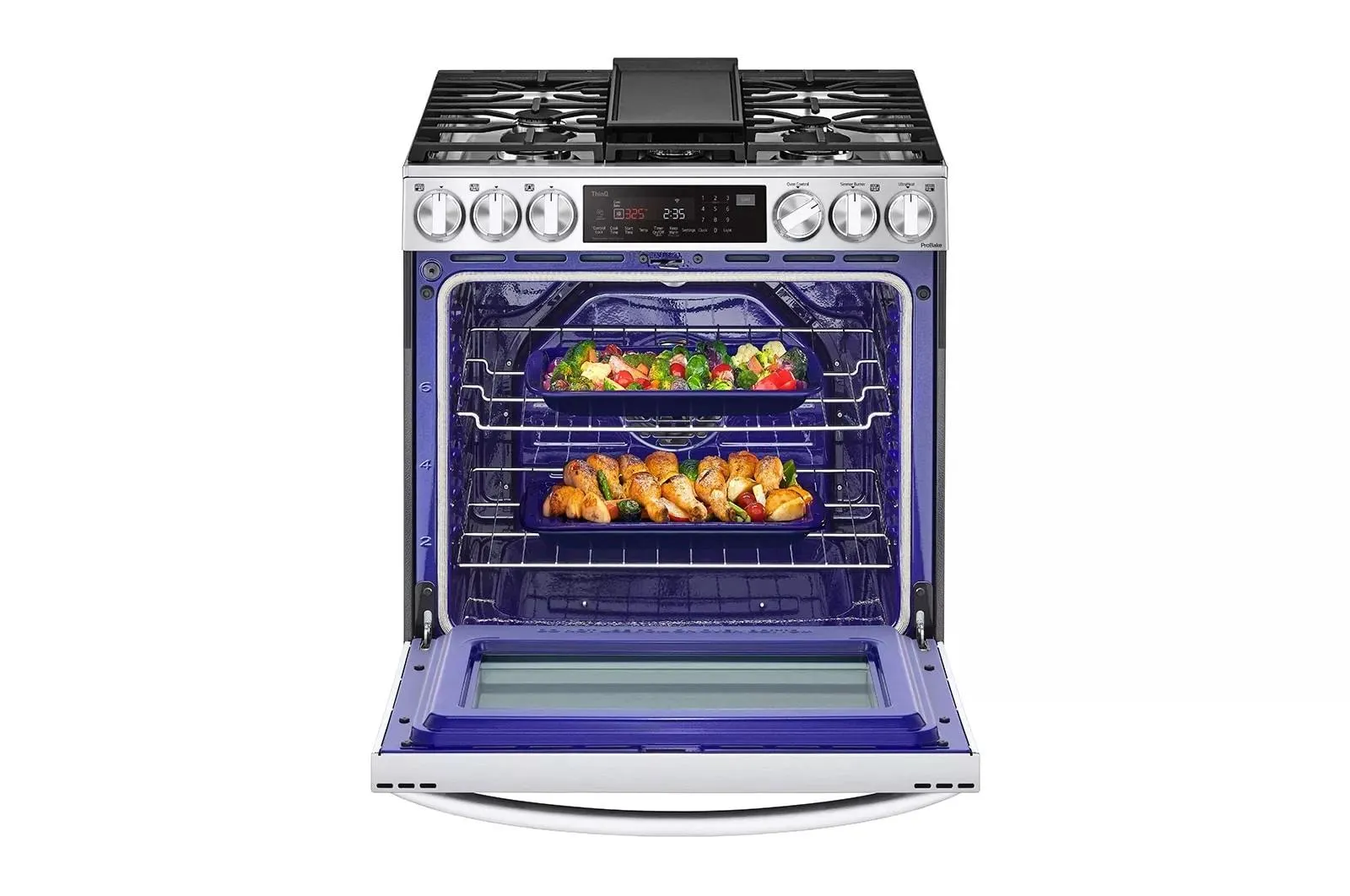 6.3 cu ft. Smart wi-fi Enabled ProBake Convection(R) InstaView(R) Gas Slide-In Range with Air Fry - (LSGL6335F)