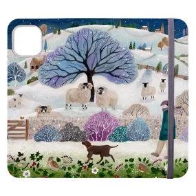 Across The Snowy Fields Wallet Case By Bex Parkin