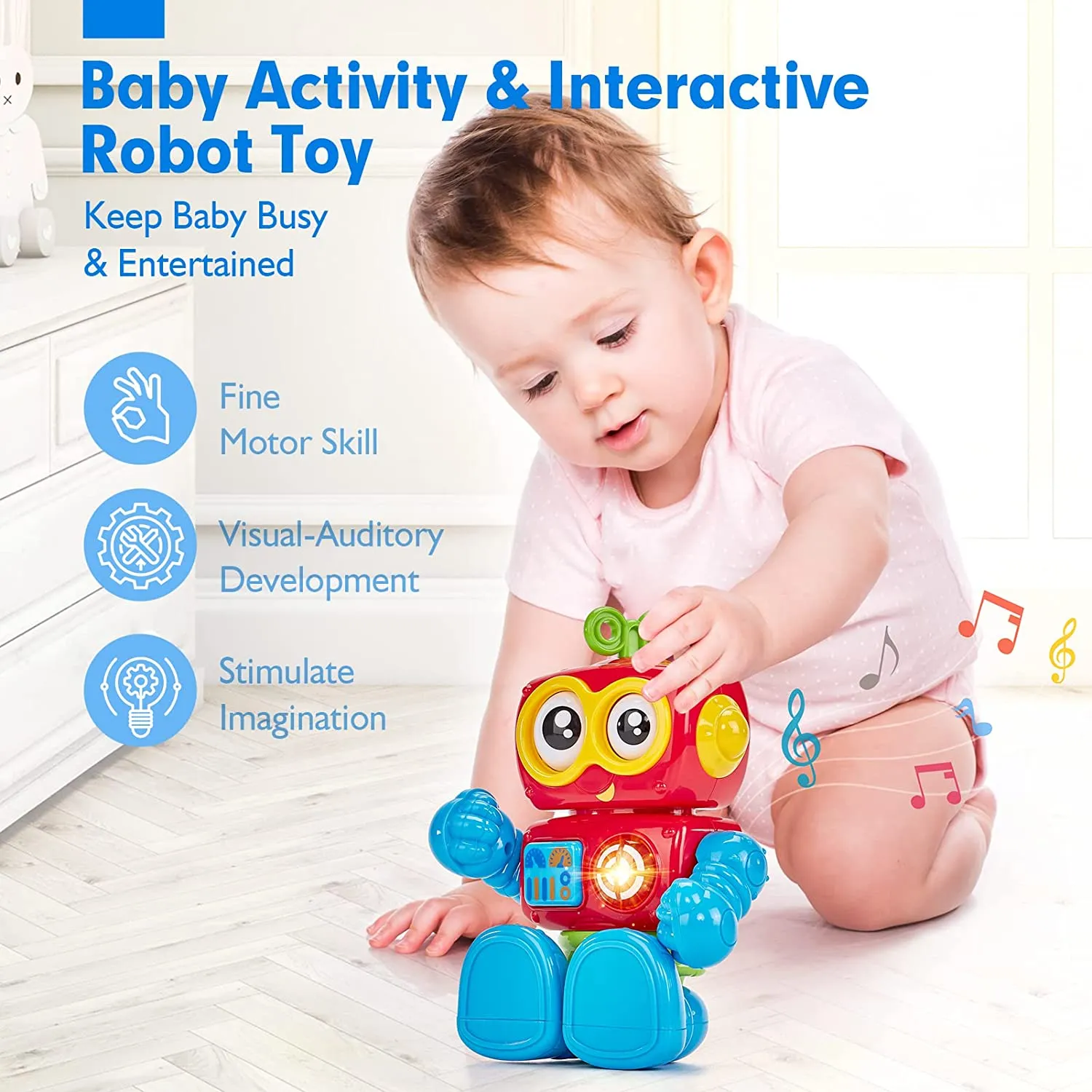 Activity Robot Baby Toys for 1 Year Old