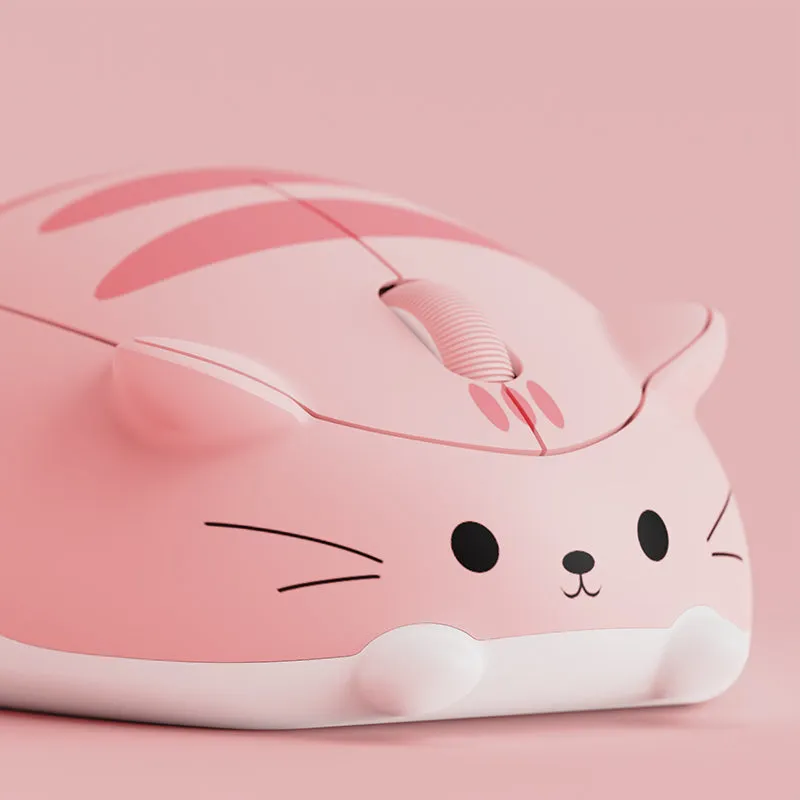 Akko Cat Theme Mouse with Wireless 2.4G, Plug and Play, Skin-Friendly, Anti-Slip Bottom, ABS Material