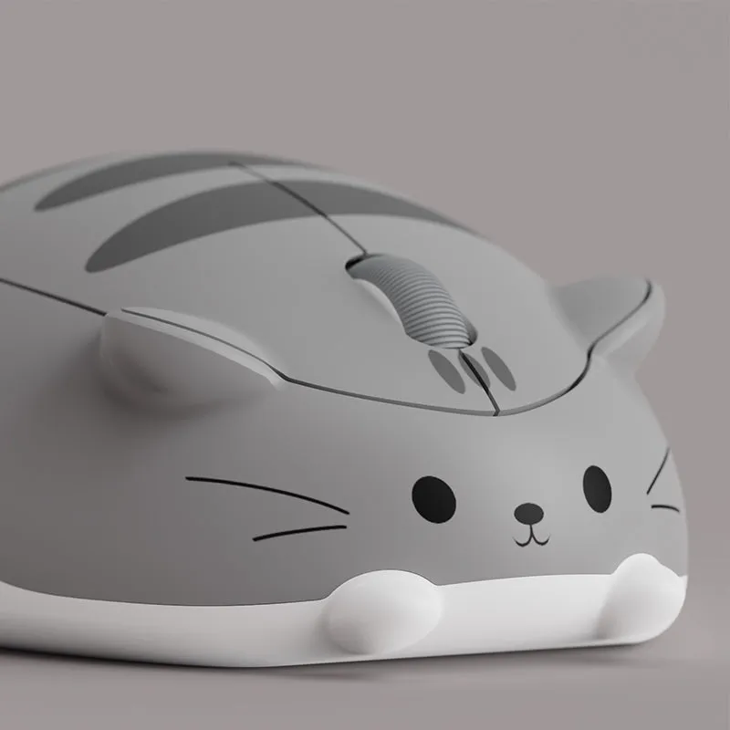 Akko Cat Theme Mouse with Wireless 2.4G, Plug and Play, Skin-Friendly, Anti-Slip Bottom, ABS Material