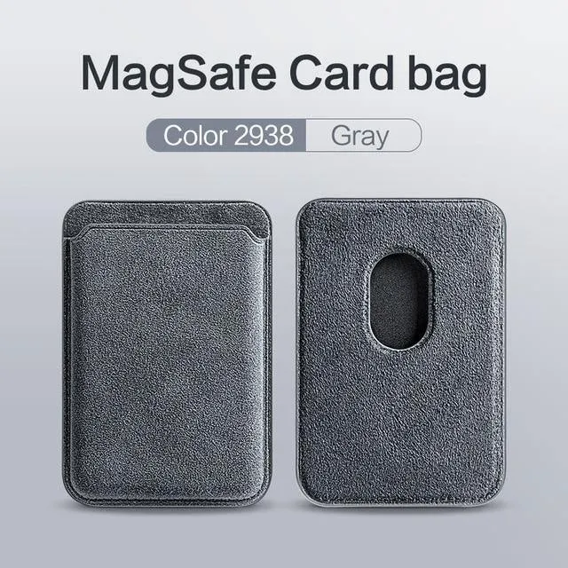 Alcantara Wallet For MagSafe Magnetic Card Wallet For iPhone