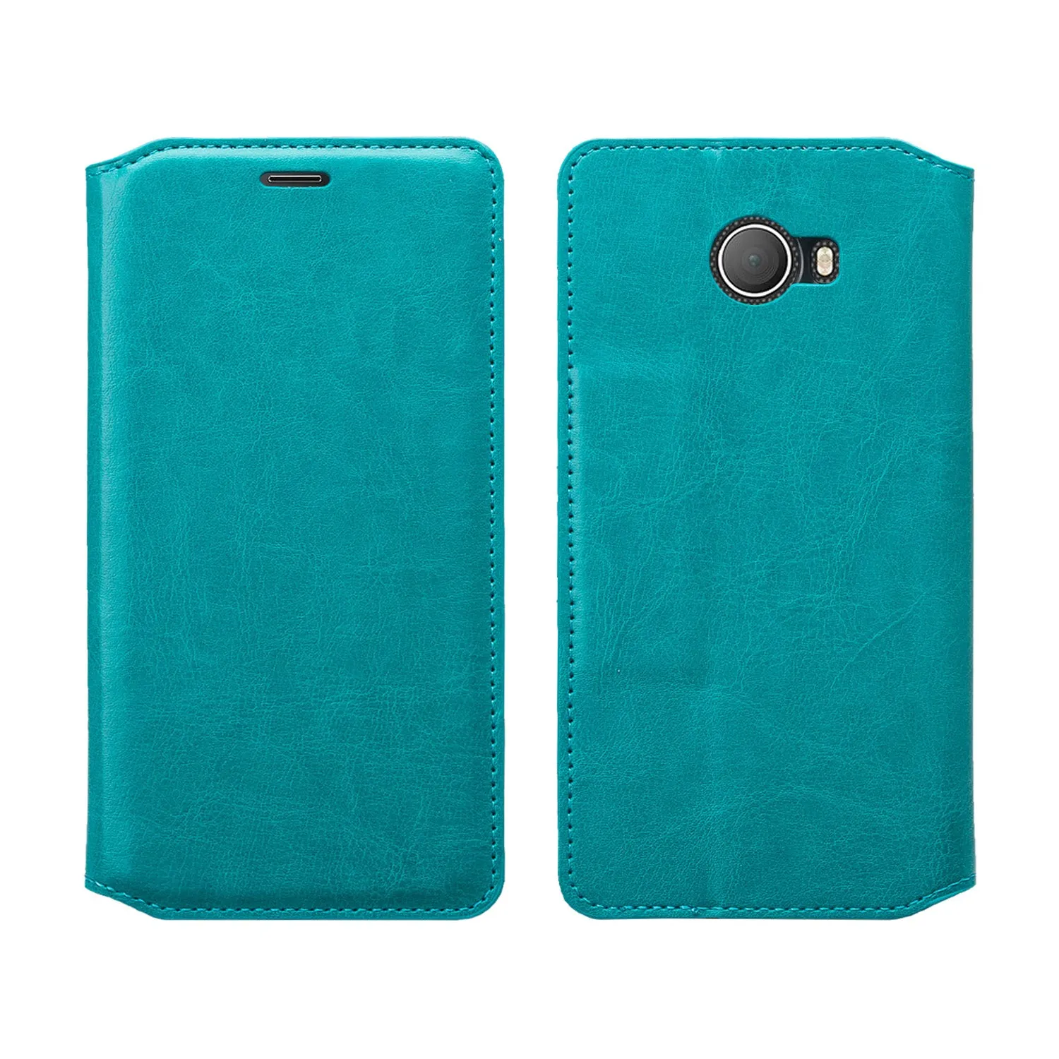 Alcatel Fierce XL2 Case, Fierce XL2 Wallet Case, Pu Leather Wallet Case [Kickstand] with ID & Credit Card Slots - Teal