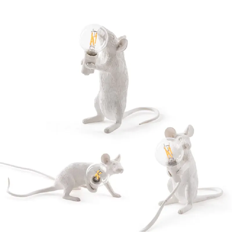 Animal Resin Mouse Table Lamp