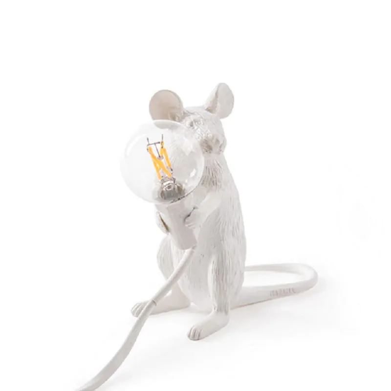 Animal Resin Mouse Table Lamp