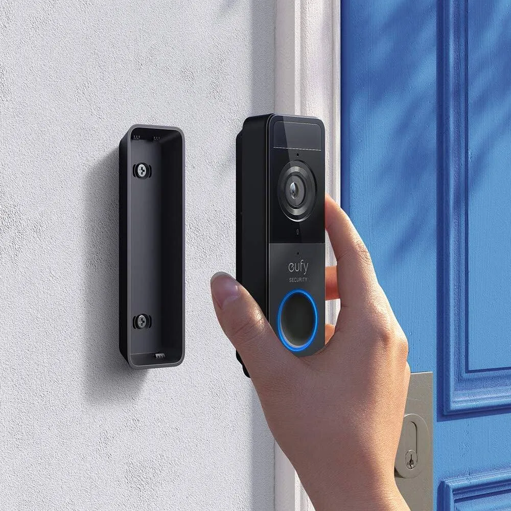 Anker E8220 eufy Wi-Fi Video Doorbell S200 with Wireless Chime 1080p-Grade Resolution 120-day Battery No Monthly Fees Human Detection 2-Way Audio