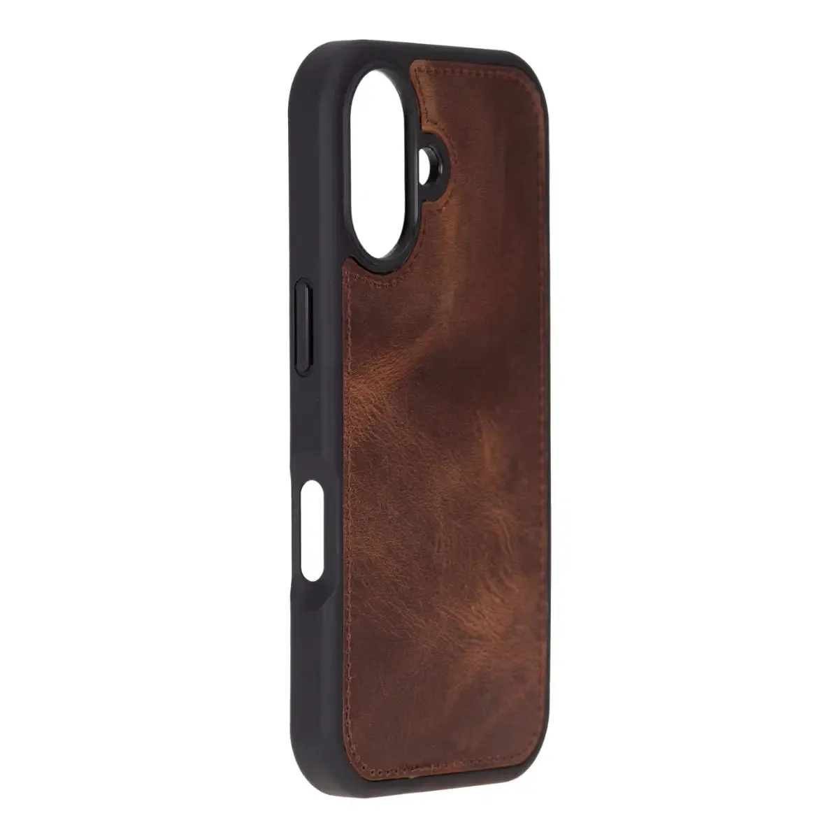 Antic Brown Leather (Regular) iPhone 16 Wallet Case