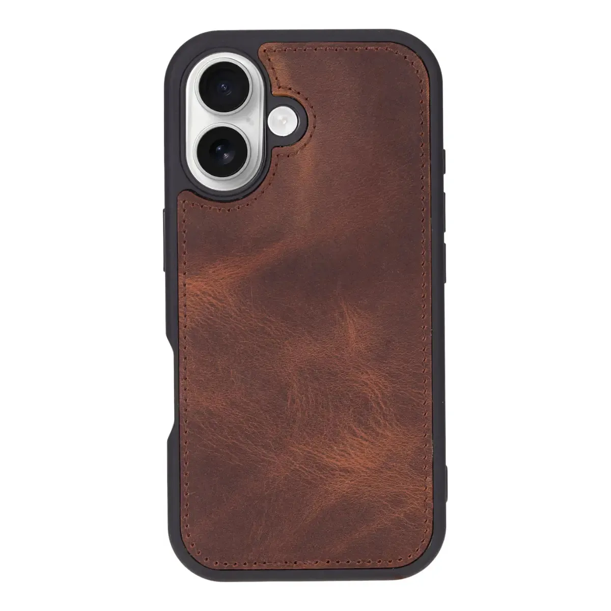 Antic Brown Leather (Regular) iPhone 16 Wallet Case