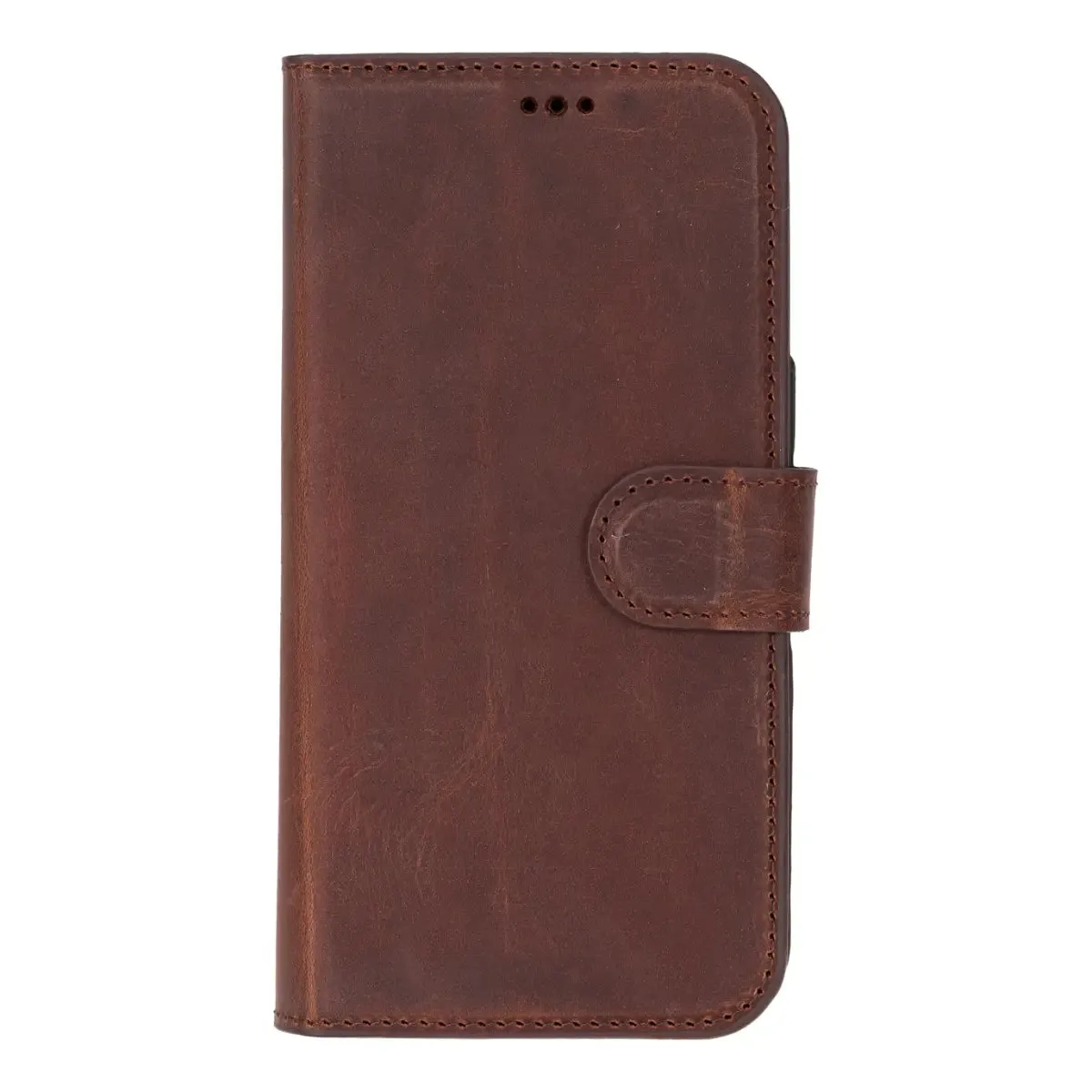 Antic Brown Leather (Regular) iPhone 16 Wallet Case