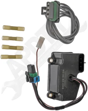 APDTY 136987 Blower Motor Speed Control Resistor Module w/Wiring Harness Pigtail