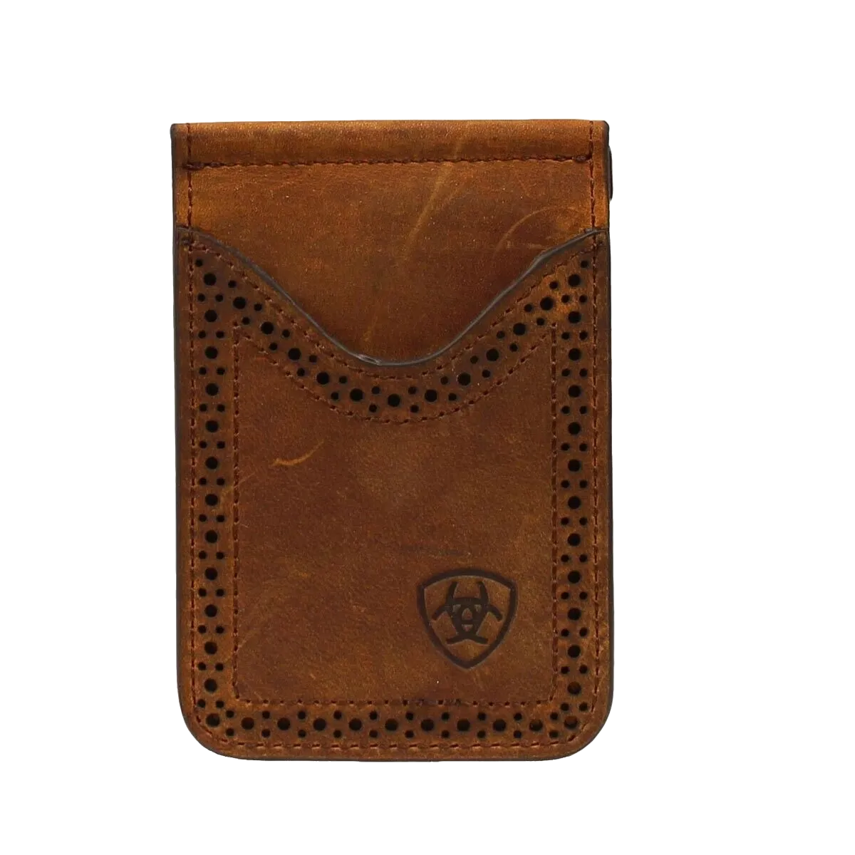 Ariat® Men's Medium Brown Distressed Card Case Wallet A3513044