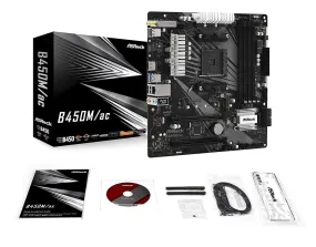 ASRock B450M/ac (Wi-Fi) Motherboard