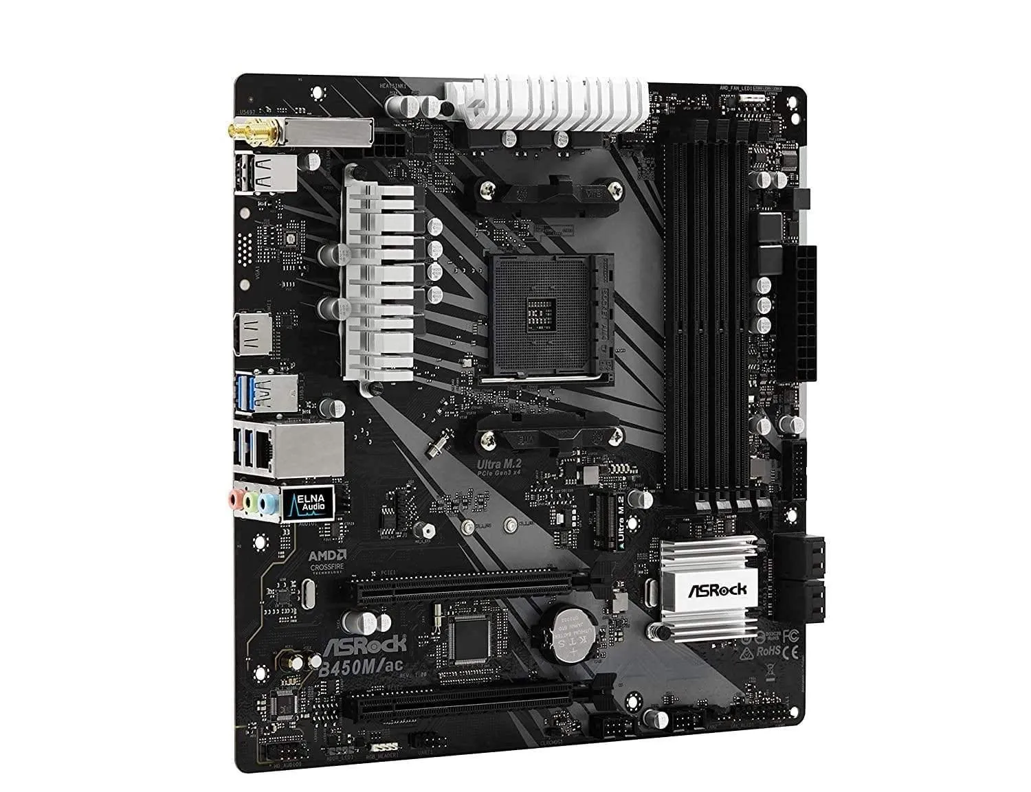 ASRock B450M/ac (Wi-Fi) Motherboard