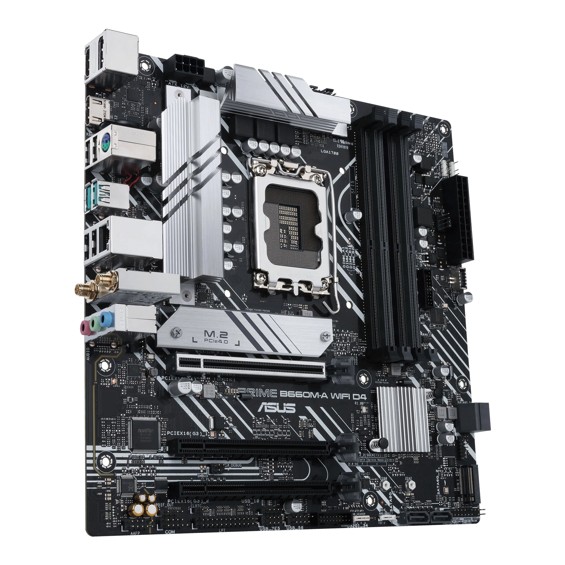 Asus Prime B660m-A Wifi D4 - Motherboard - Micro Atx - Lga1700 Socket - B660 Chipset - Usb 3.2 Gen 1, Usb 3.2 Gen 2, Usb