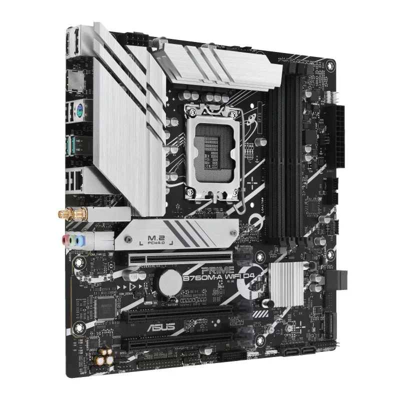 Asus Prime B760m-A Wifi D4 - Motherboard - Micro Atx - Lga1700 Socket - B760 Chipset - Usb 3.2 Gen 2, Usb 3.2 Gen 1, Usb