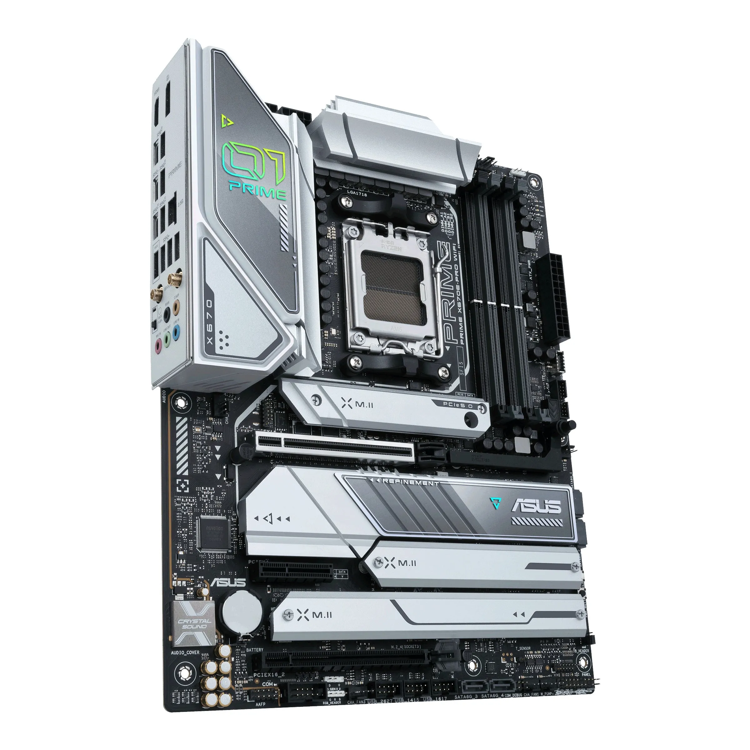 Asus Prime X670e-Pro Wifi - Motherboard - Atx - Socket Am5 - Amd X670e Chipset - Usb-C 3.2 Gen 2X2, Usb-C 3.2 Gen2, Usb