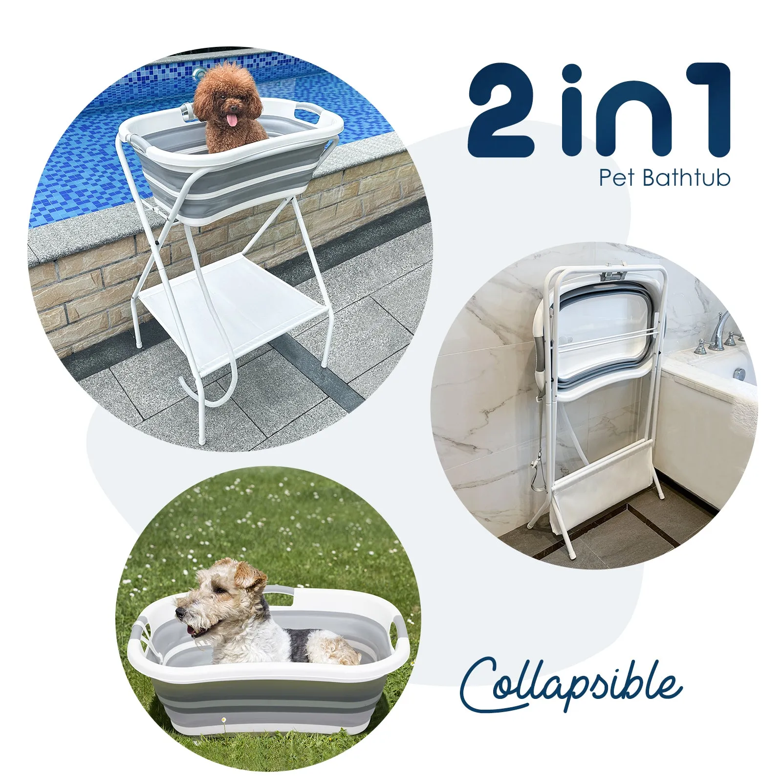 B1 2 in 1 Pet Bath Tub