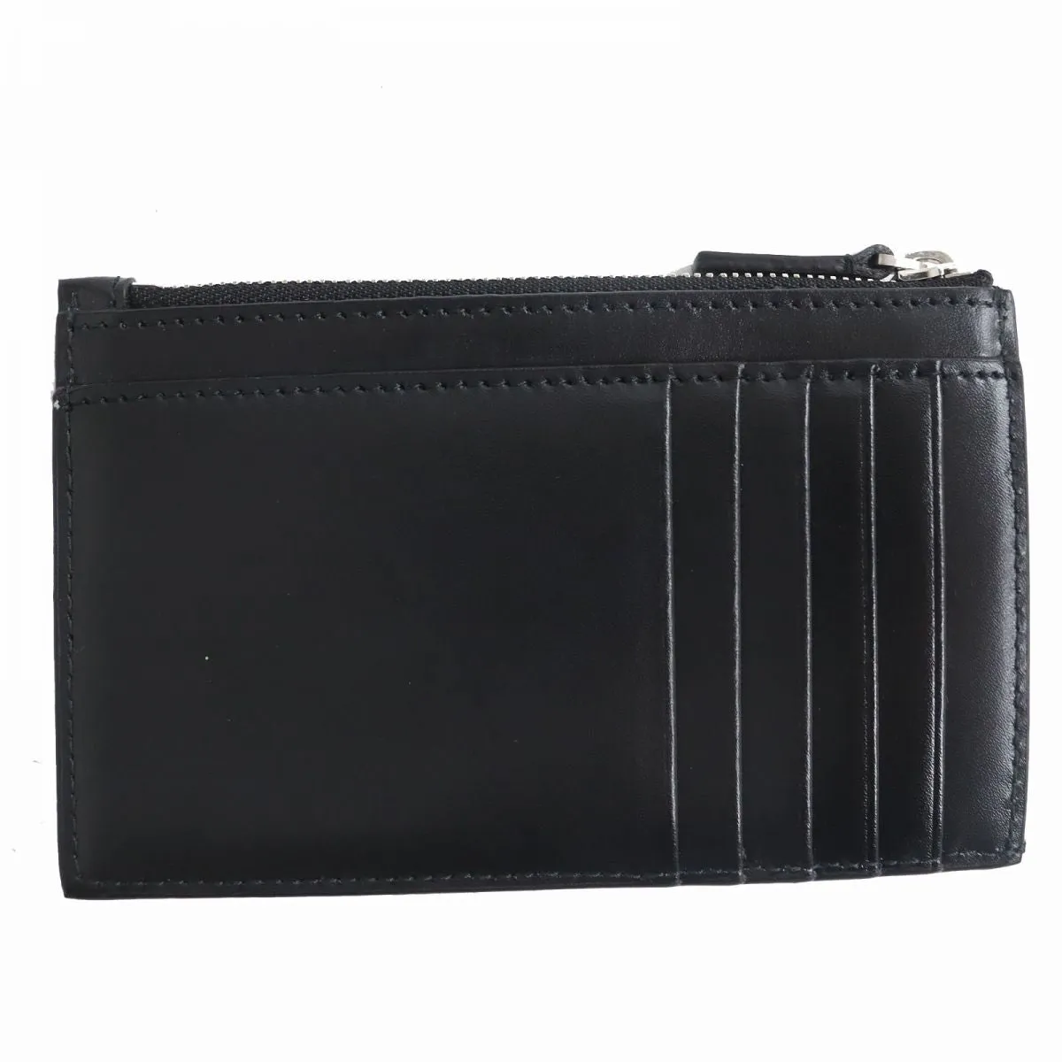 Balenciaga Leather Card Holder Case Black