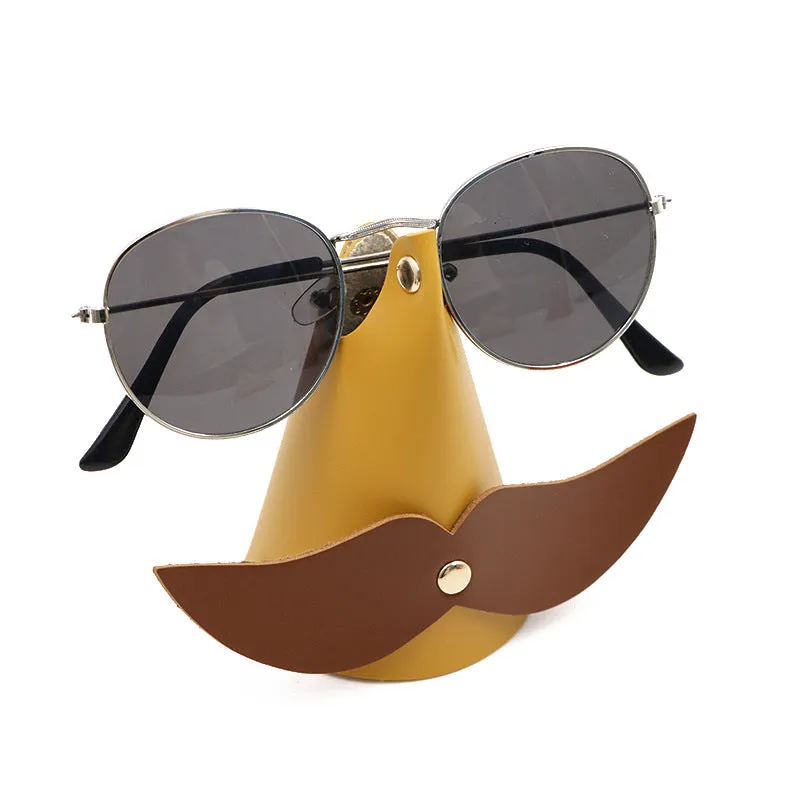 Beard Style Leather Glasses Holder