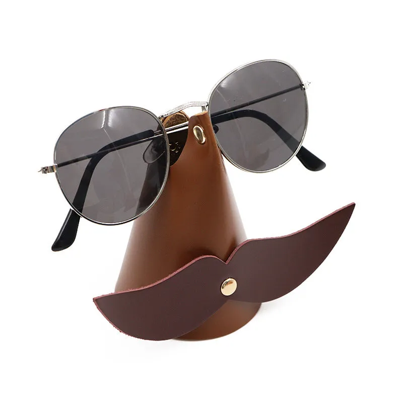 Beard Style Leather Glasses Holder