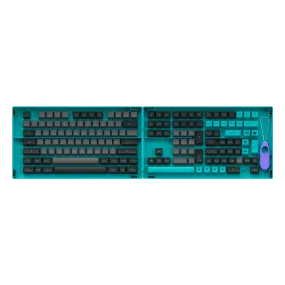 Black & Cyan Keycap Set(197-Key)