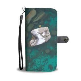 Bonsai Rock Winter Aerial by Brad Scott - Phone Case Wallet