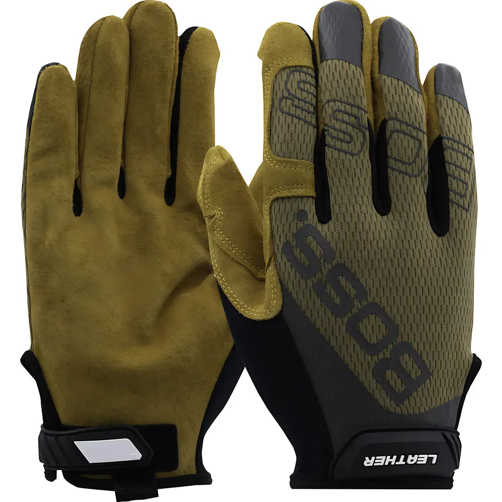 Boss 120-ML1360T/L Premium Pigskin Leather Palm with Mesh Fabric Back