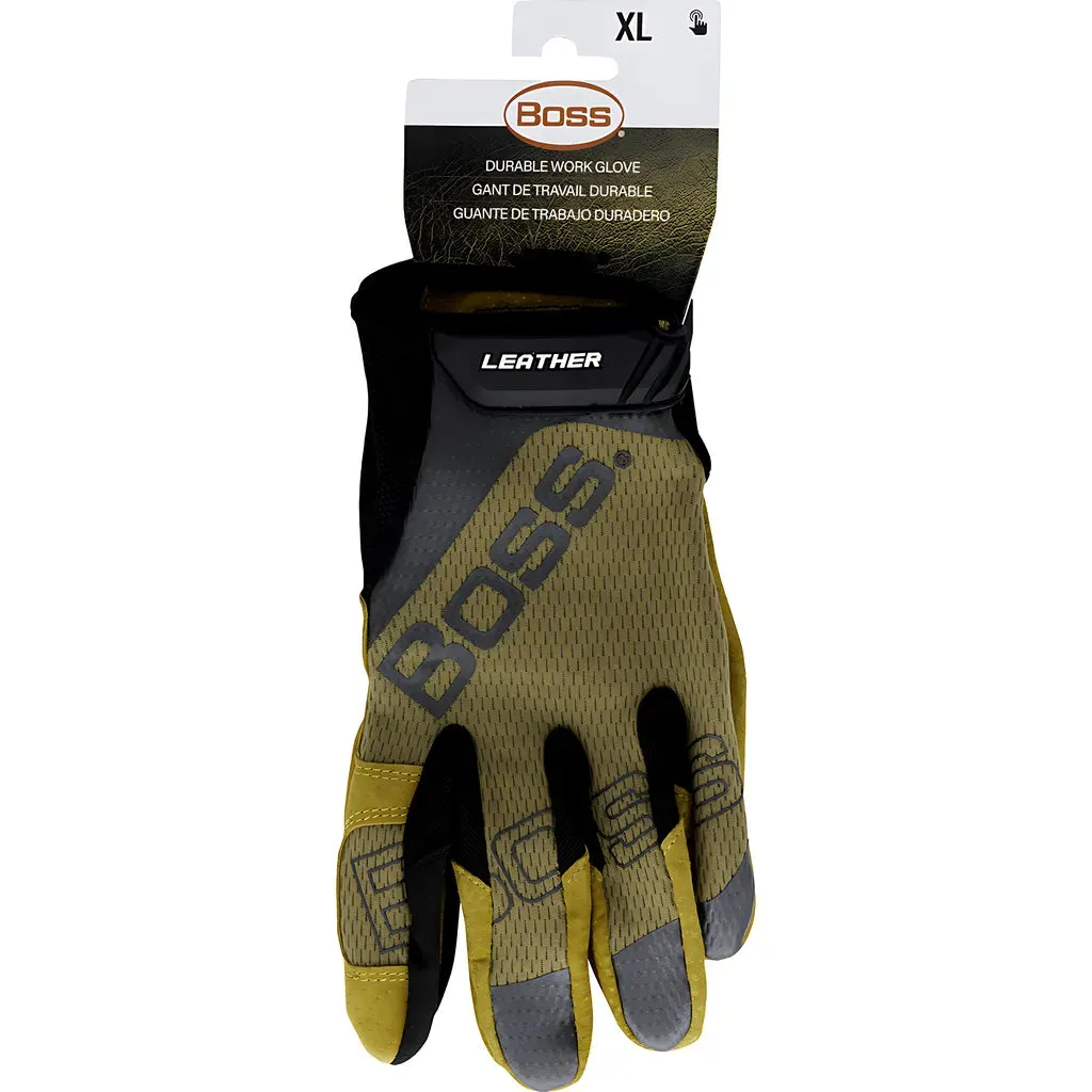 Boss 120-ML1360T/L Premium Pigskin Leather Palm with Mesh Fabric Back