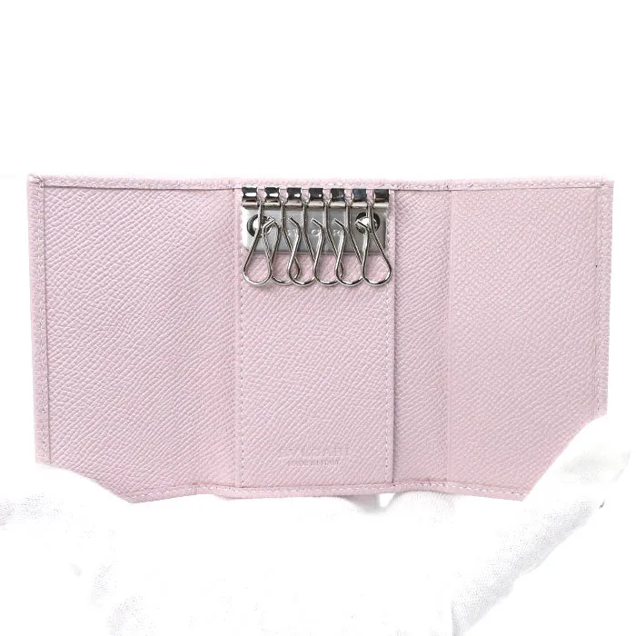 Bvlgari Leather Key Case Pink 30424