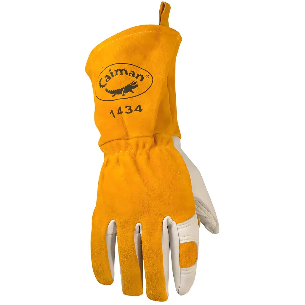 Caiman 1434-5 Premium Cow Grain MIG/Stick Welder's Glove with Light Cotton/Fleece Insulation