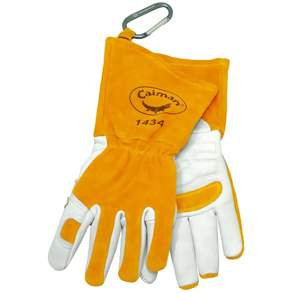 Caiman 1434-5 Premium Cow Grain MIG/Stick Welder's Glove with Light Cotton/Fleece Insulation