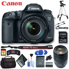 Canon EOS 7D Mark II DSLR Camera with 18-135mm f/3.5-5.6 IS USM Lens & W-E1 Wi-Fi Adapter (Intl Model) Ultimate Bundle