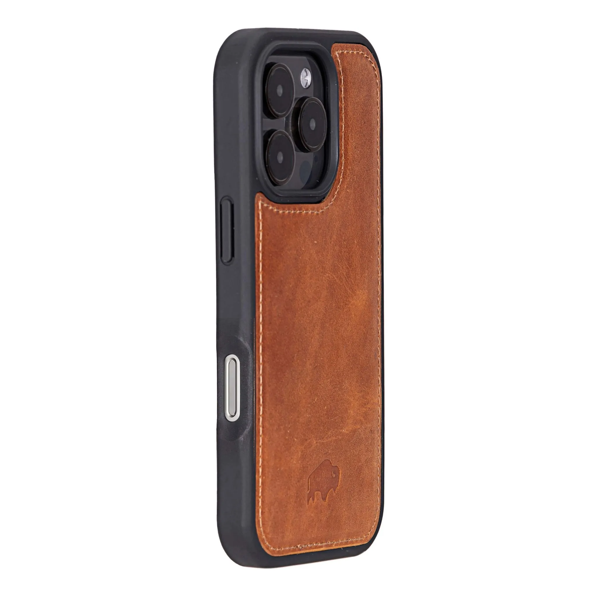 Carter iPhone 16 Pro Max Wallet Case, Golden Brown