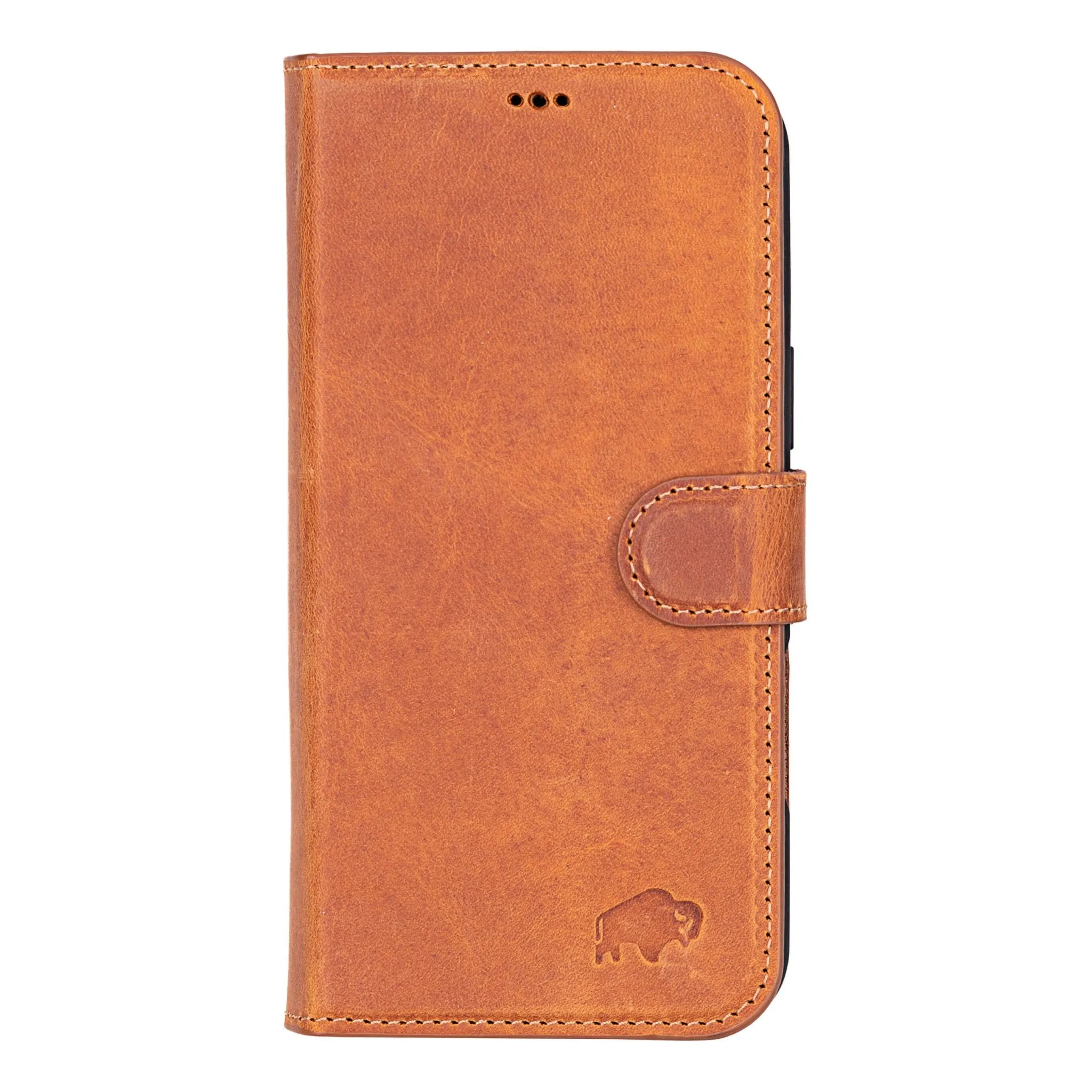 Carter iPhone 16 Pro Max Wallet Case, Golden Brown