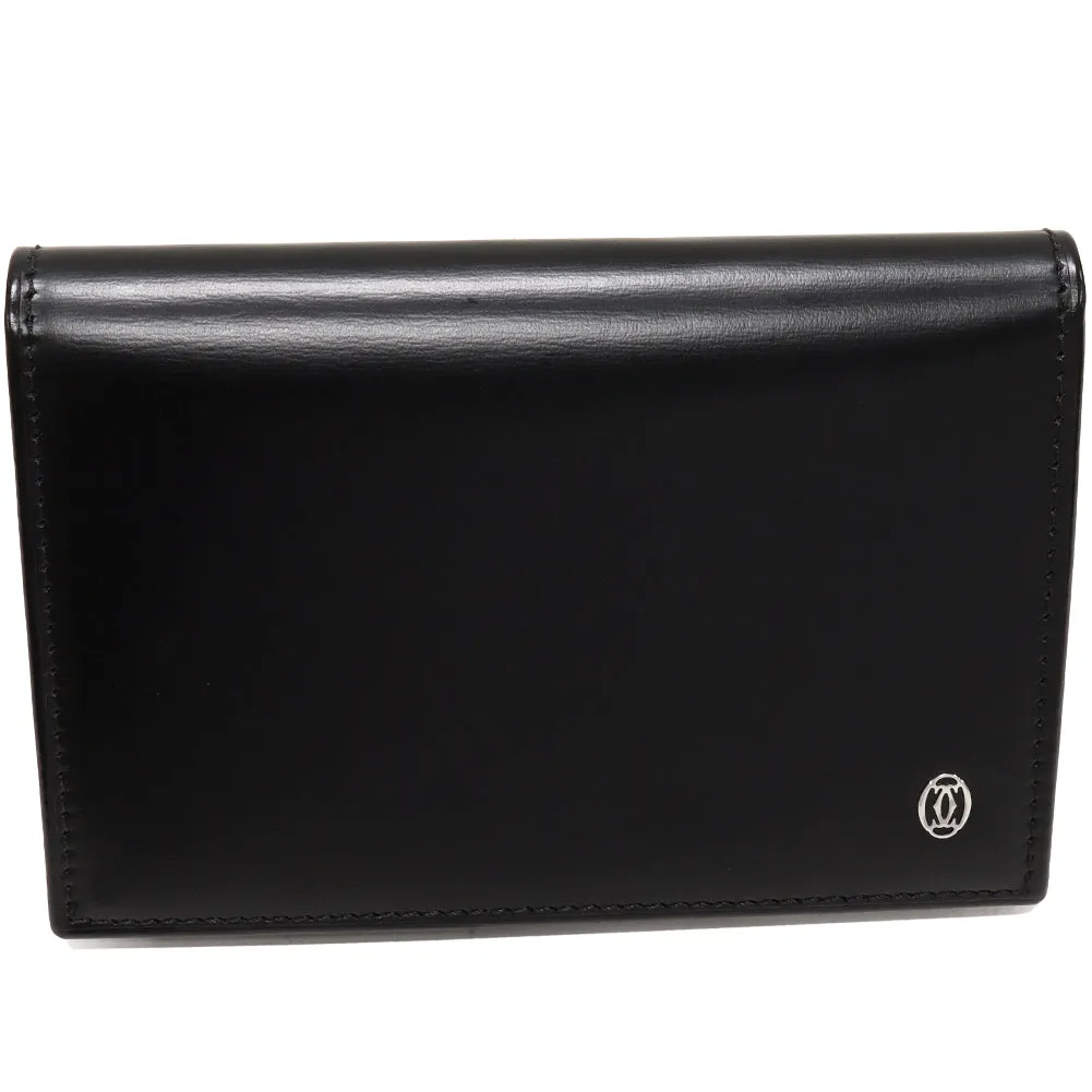 Cartier Bifold Card Case with Pass Case, Black, L3000132