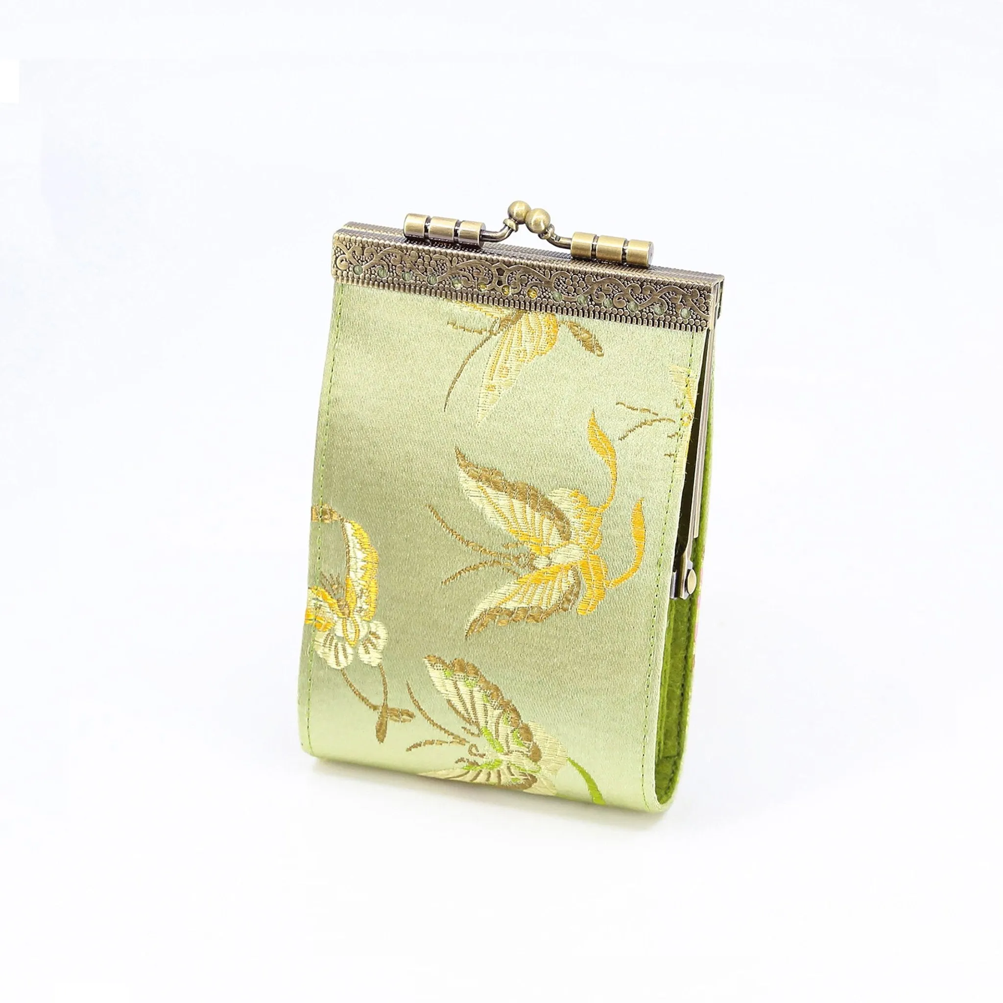 Cathayana Wallet: RFID Dragonfly & Butterfly Card Holder