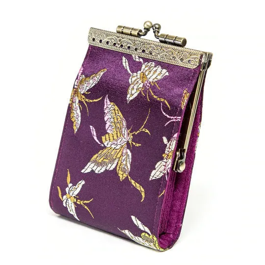 Cathayana Wallet: RFID Dragonfly & Butterfly Card Holder