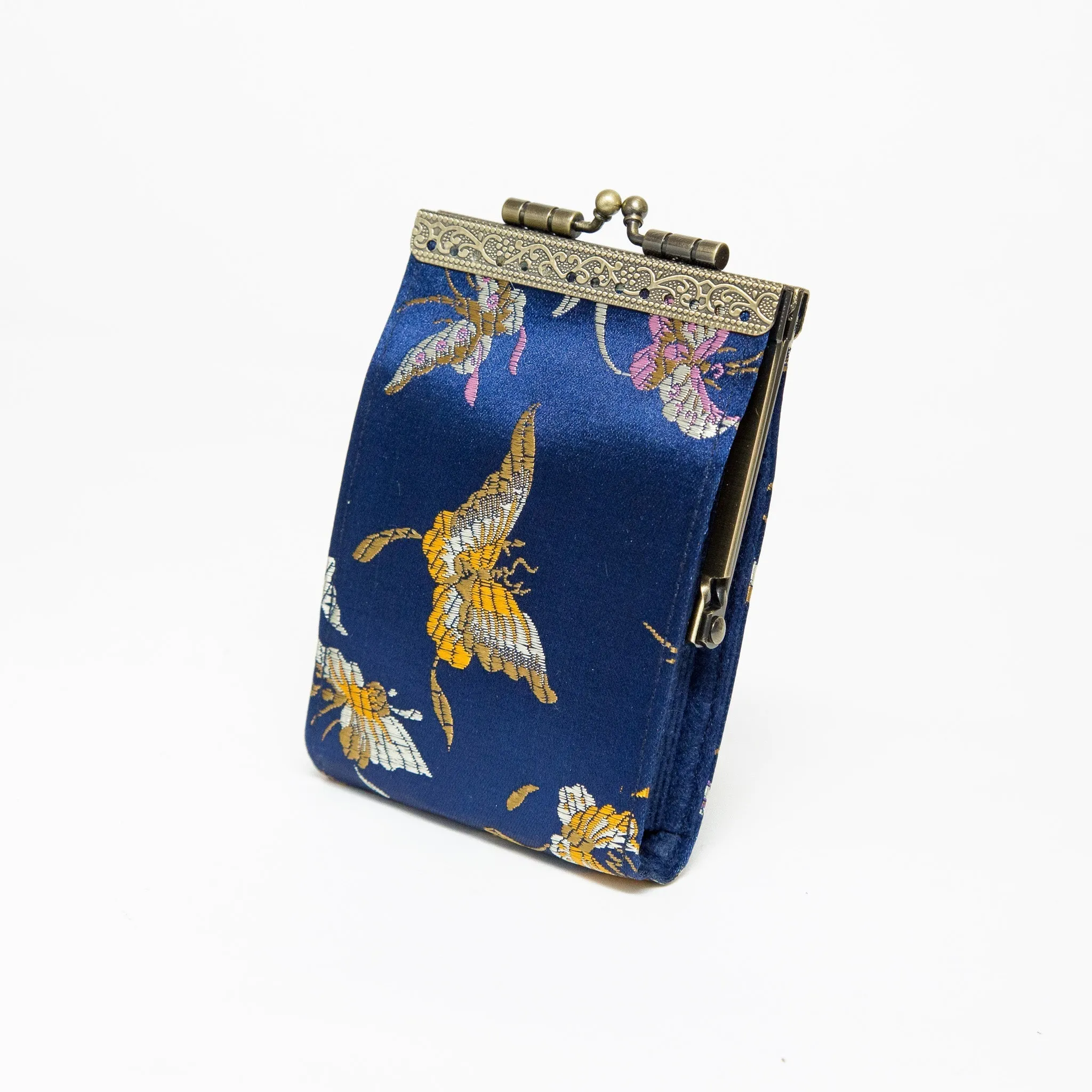 Cathayana Wallet: RFID Dragonfly & Butterfly Card Holder