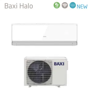 Climatizzatore Condizionatore Baxi Inverter serie HALO BIANCO 9000 Btu HSGNW25 R-32 Wi-Fi Integrato Classe A  /A 