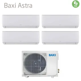 Climatizzatore Condizionatore Baxi Quadri Split Inverter Serie Astra 7 9 9 12 con LSGT100-4M R-32 Wi-Fi Optional 7000 9000 9000 12000 - Novità