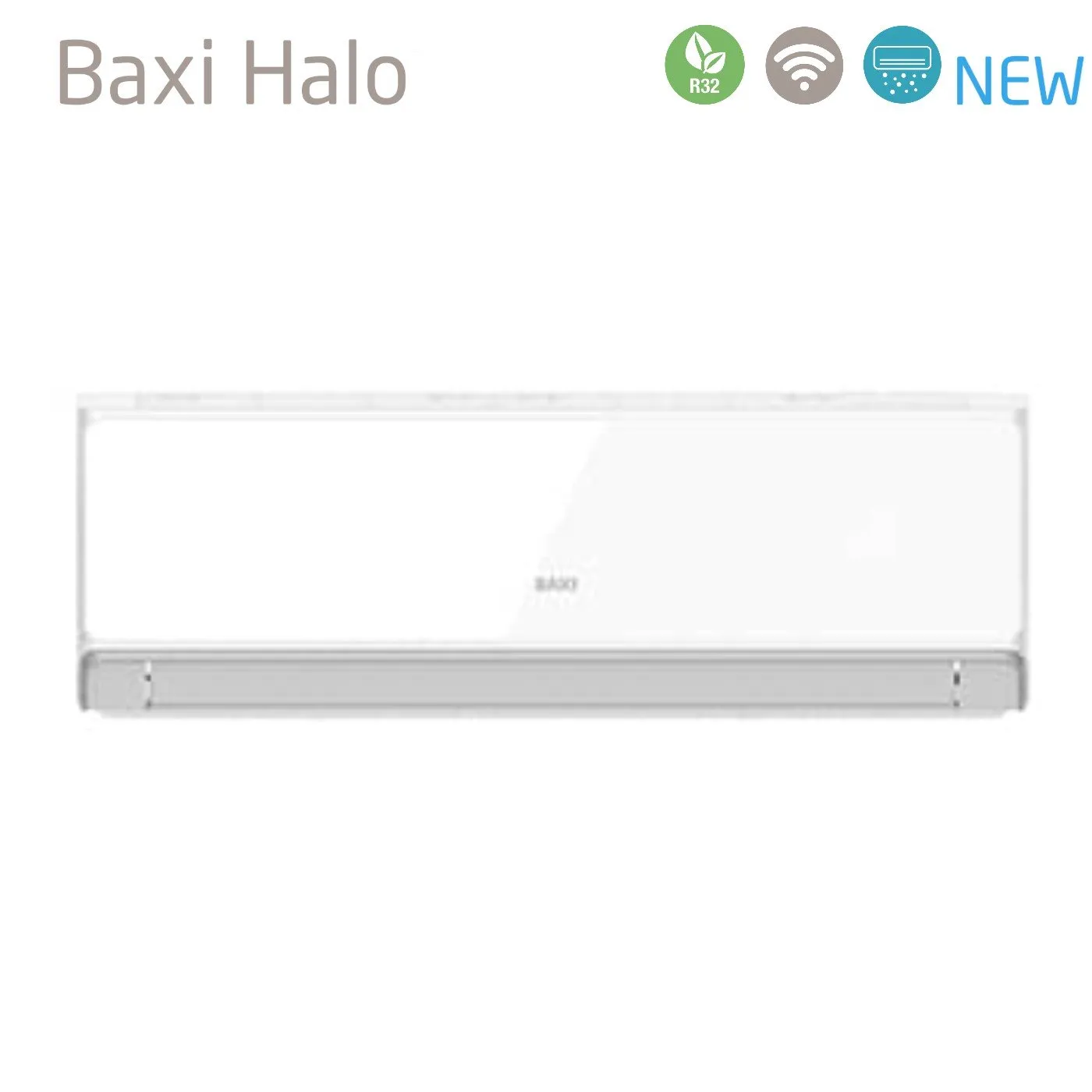 Climatizzatore Condizionatore Baxi Quadri Split Inverter Serie HALO BIANCO 9 9 12 12 con LSGT100-4M R-32 Wi-Fi Integrato 9000 9000 12000 12000