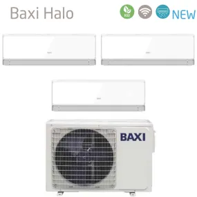 Climatizzatore Condizionatore Baxi Trial Split Inverter Serie HALO BIANCO 9 9 9 con LSGT70-3M R-32 Wi-Fi Integrato 9000 9000 9000