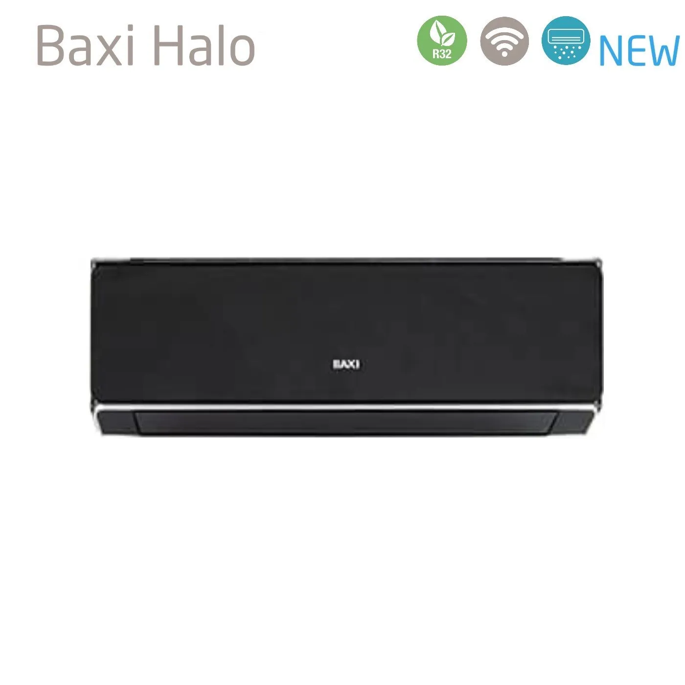 Climatizzatore Condizionatore Baxi Trial Split Inverter Serie HALO NERO 9 9 9 con LSGT60-3M R-32 Wi-Fi Integrato 9000 9000 9000