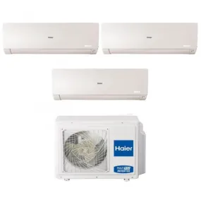 Climatizzatore Condizionatore Haier Trial Split Inverter serie FLEXIS PLUS WHITE 9 9 12 con 3U55S2SR3FA R-32 Wi-Fi Integrato Colore Bianco 9000 9000 12000