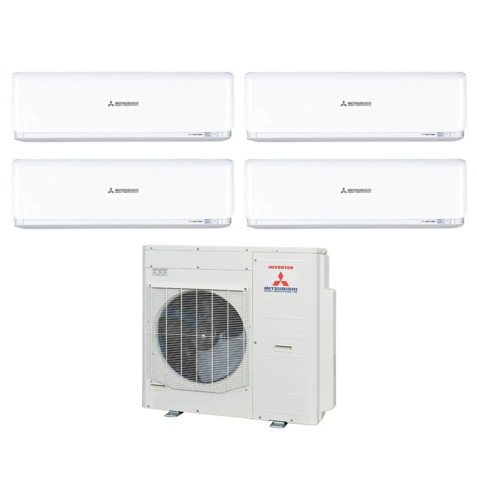 Climatizzatore Condizionatore Mitsubishi Heavy Industries Quadri Split Inverter serie KIREIA PLUS White 7 7 12 21 con SCM80ZS-W R-32 Wi-Fi Optional 7000 7000 12000 21000 Colore Bianco